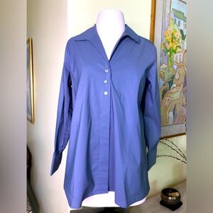 MarlaWynne Poplin Shirt with abalone buttons